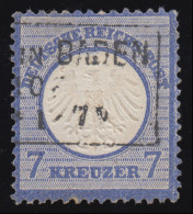 10 Kleiner Brustschild 7 Kreuzer, Gestempelt Kasten-Stempel "... In BADEN" - Used Stamps