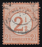 29 Großer Brustschild Aufdruck 2 1/2 Auf 2 1/2 Groschen, Gestempelt AUE 8.5. - Used Stamps