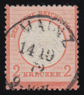 8 Kleiner Brustschild 2 Kreuzer, MAINZ 14.10.72, Mit Weichen Bleistift Signiert - Oblitérés