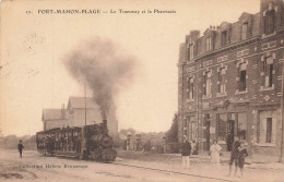 FORT MAHON PLAGE - Le Tramway Et La Pharmacie. - Tramways