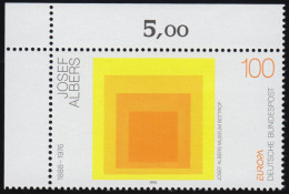 1674 Europa 100 Pf Albers ** Ecke O.l. - Unused Stamps