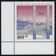 1652 Sporthilfe 100+50 Pf Olympiastadion** Ecke U.l. - Unused Stamps