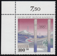 1652 Sporthilfe 100+50 Pf Olympiastadion** Ecke O.l. - Unused Stamps