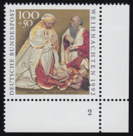 1640 Weihnachten 100+50 Pf ** FN2 - Unused Stamps