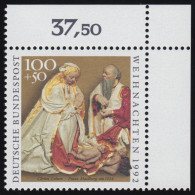 1640 Weihnachten 100+50 Pf ** Ecke O.r. - Unused Stamps