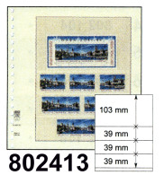 LINDNER-T-Blanko - Einzelblatt 802 413 - Blank Pages