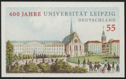 2747 Universität Leipzig Selbstklebend NEUTRALE Folie, 10 Einzelmarken, Alle ** - Unused Stamps