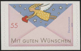 2828 Engel, Selbstklebend NEUTRALE Folie, 10 Einzelmarken, Alle ** - Unused Stamps