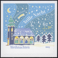 3186 Weihnachten, Selbstklebend NEUTRALE Folie, 10 Einzelmarken, Alle ** - Unused Stamps