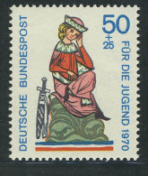 615 Jugend Minnesänger 50+25 Pf Von Der Vogelweide ** - Unused Stamps