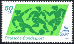 1046 Sporthilfe 50+25 Pf Fußball ** - Unused Stamps