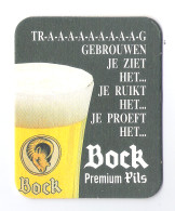 Bierviltje - Sous-bock - Bierdeckel -  BOCK PREMIUM PILS     (B 483) - Beer Mats