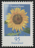 2434 Blumen 95 C Sonnenblume ** - Unused Stamps