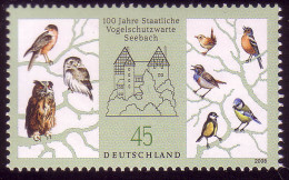 2661 Vogelschutzwarte Seebach ** - Unused Stamps