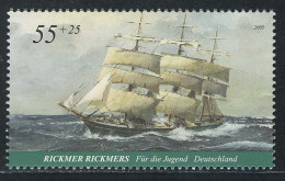 2465 Jugend Großsegler 55+25 C Bark Rickmer Rickmers ** - Nuevos