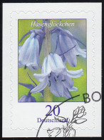 3432 Blume Hasenglöckchen 20 Cent, Selbstklebend Auf Neutraler Folie, O - Oblitérés