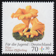 3407 Für Die Jugend - Pilze: Echter Pfifferling 70 Cent, ** - Ongebruikt