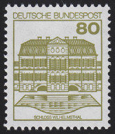 1140AII Burgen Und Schlösser 80 Pf Wilhelmsthal, ** LETTERSET - Unused Stamps