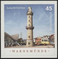 2876 Leuchtturm Warnemünde Selbstklebend NEUTRALE Folie, Set 10 Stück, Alle ** - Nuevos