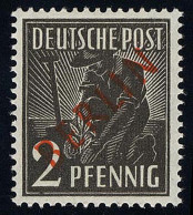 21 Rotaufdruck 2 Pf ** Postfrisch - Unused Stamps