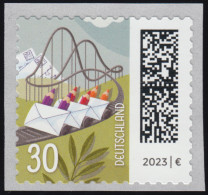 3740 Welt Der Briefe: Briefbahn 30 Cent, Selbstklebend, ** Postfrisch - Unused Stamps
