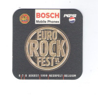 BIERVILTJE - SOUS-BOCK - BIERDECKEL - BOSCH MOBILE PHONES - EURO ROCK FESTVL - NEERPELT 1999  (B 489) - Beer Mats