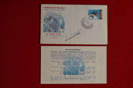 1977 German Lhotse Expedition Signed H. Warth Mountaineering Himalaya Escalade Alpiniste - Sportifs