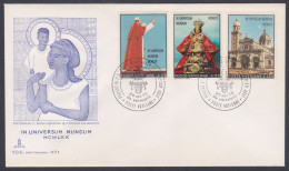 Vatican 1970 Private FDC Cover Madonna, Australia, Pope Paul VI Visit To Asia, Oceania, Christianity - Briefe U. Dokumente