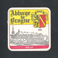 Bierviltje - Sous-bock - Bierdeckel :  ABBAYE DE BROGNE - SUR LIE   (B 522) - Bierviltjes