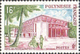 Polynésie Poste Obl Yv: 14 Mi:17 Hôtel Des Postes De Papeete (cachet Rond) - Oblitérés