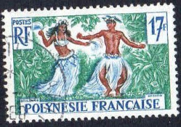 Polynésie Poste Obl Yv: 10 Mi:18 Couple De Danseurs Tahitiens (Beau Cachet Rond) - Oblitérés