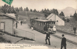 AIX LES BAINS - Sommet Du Mont-Revard, Départ D'un Train. - Bahnhöfe Mit Zügen