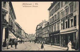 CPA Mülhausen, Wildemanns Strasse, Commerces  - Other & Unclassified