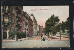 CPA Metz, Kaiser-Wilhelm-Ring Avec Des Passants  - Metz