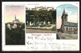 CPA Mörchingen, Pfarrkirche, Garnison-Friedhof, Garnison L'Église  - Andere & Zonder Classificatie