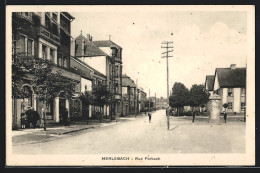 CPA Merlebach, Rue Forbach, Vue De La Rue  - Forbach