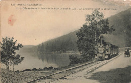 GERARDMER (Vosges) - Route De La Rive Gauche Du Lac, Le Tramway Vient De Remiremont. - Strassenbahnen