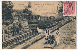 CPA - PORTUGAL - MADEIRA - Elevador E Carro Do Monte - Madeira