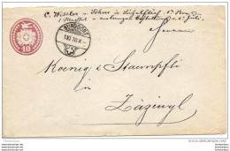 71 - 21 - Entier Postal 10cts Avec Cachet à Date De  Burgdorf 1870 - Interi Postali