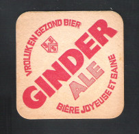 Bierviltje - Sous-bock - Bierdeckel :  GINDER ALE - VROLIJK EN GEZOND BIER  (B 558) - Bierdeckel