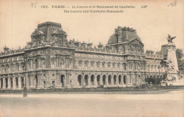 PARIS : LE LOUVRE ET LE MONUMENT DE GAMBETTA - Altri Monumenti, Edifici
