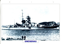 Fiche Navires De Guerre Navires De Ligne ALLEMAGNE 1939/1945  -   GNEISNAU - Other & Unclassified