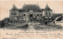 Les Châteaux Vaudois - Grandcour En 1904 / Carte Précurseur. Obl. Cossonay 26.6.1908 - Andere & Zonder Classificatie