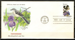 USA 1982 Estados Unidos / Official First Day Of Issue Birds Flowers Tennessee FDC Aves Flores Blumen Vögel / Ld03 75-43 - Sonstige & Ohne Zuordnung