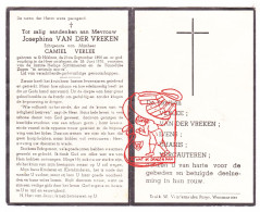 DP Josephina Van Der Vreken ° Sint-Niklaas 1890 † 1951 X Camiel Verlee // Ivens Dhanis Vercauteren - Devotieprenten