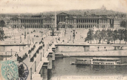 PARIS : PANORAMA VERS LA PLACE DE LA CONCORDE - Altri Monumenti, Edifici