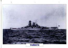 Fiche Navires De Guerre Navires De Ligne JAPON 19140 - YAMATO - Sonstige & Ohne Zuordnung