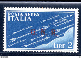 Posta Aerea GNR Lire 2 "Brescia" Soprastampa Del III Tipo - Neufs