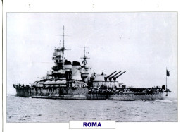 Fiche Navires De Guerre Navires De Ligne ITALIE 1940  -   ROMA - Otros & Sin Clasificación