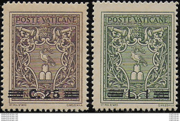 1945-46 Vaticano Medaglioncini II 2v. MNH Sassone N. 103A/104A - Andere & Zonder Classificatie